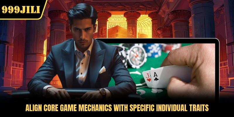 Align core game mechanics with specific individual traits