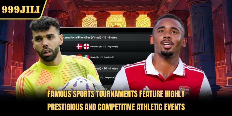 Famous sports tournaments feature highly prestigious and competitive athletic events