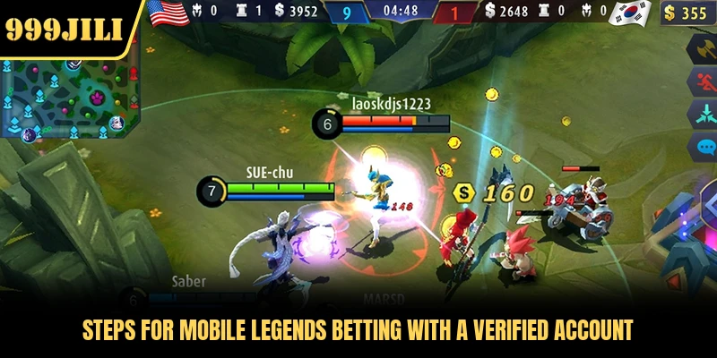 Steps for Mobile Legends Betting with a verified account 
