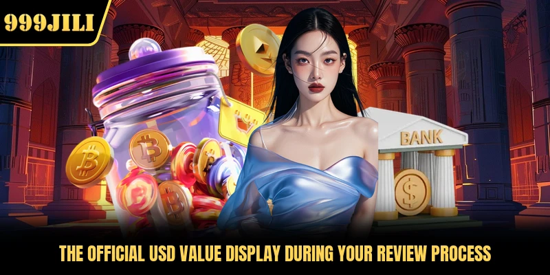The official USD value display during your review process 